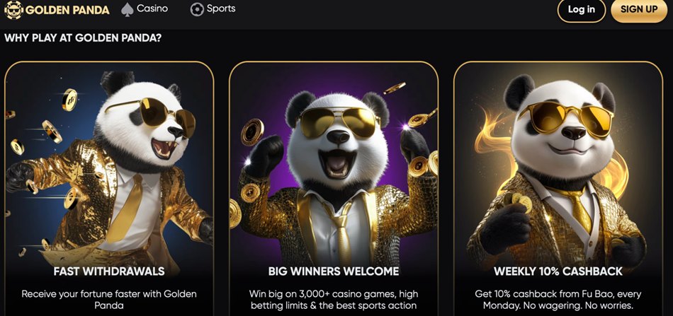 Golden panda